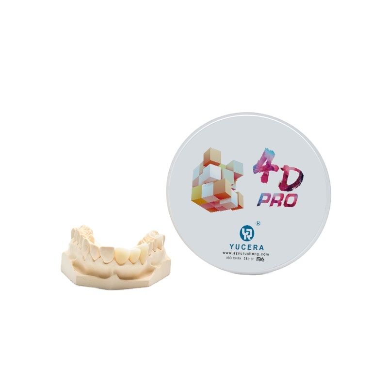 Blocchi di zirconia multistrato YRC 4D PRO per fresatura dentale CAD CAM A2-D4 BL1-BL4