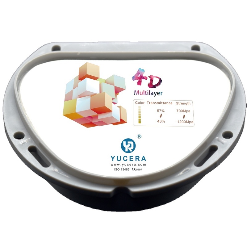 China Yucera High Quality Zirconia Dental Zirconia 4d Plus Multicolor for Clinic