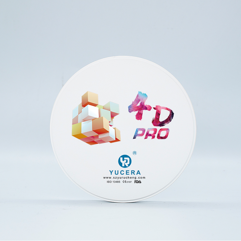 With Competitive Price YUCERA 4D Pro Preshaded Zirconia Disc Dental Crown Dental Consumables for Dental Lab