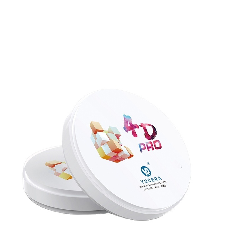 With Competitive Price YUCERA 4D Pro Preshaded Zirconia Disc Dental Crown Dental Consumables for Dental Lab
