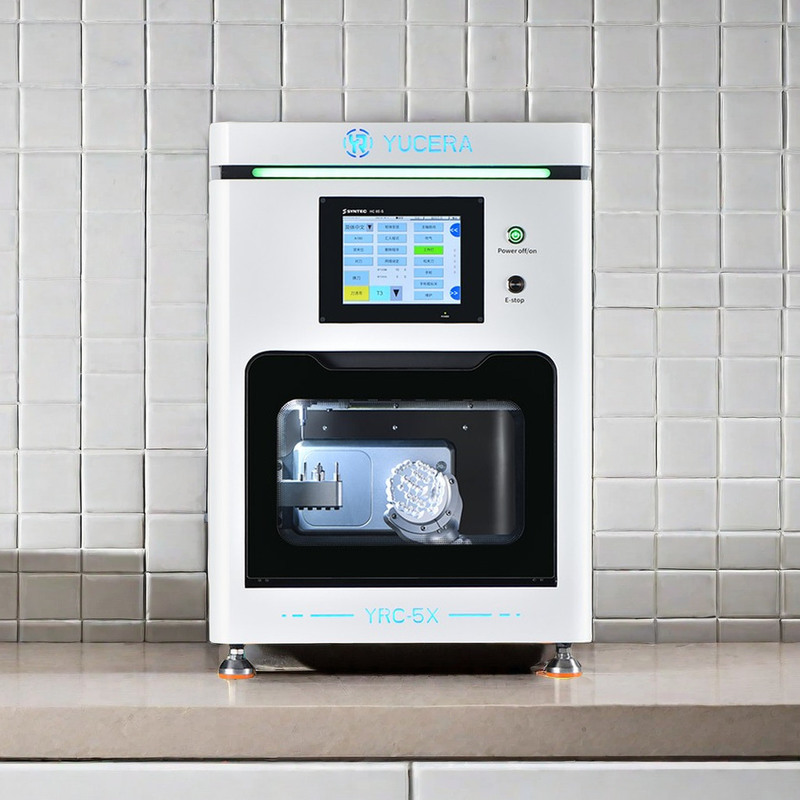 Macchina da laboratorio digitale compatta Yucera con design salvaspazio per laboratori odontotecnici su piccola scala Cadcam Dental Lab