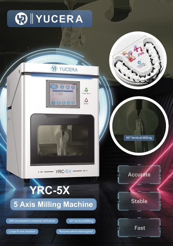 Cina Yucera Vendita Calda Fresatrice CAD CAM Dentale Automatica a 5 Assi per Laboratorio