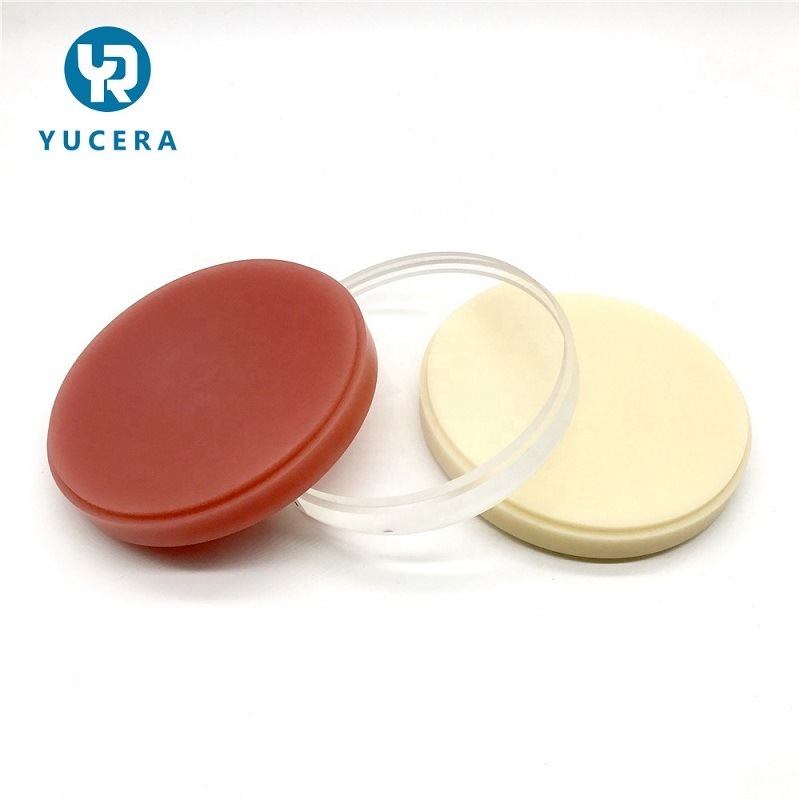 YUCERA PMMA Dental Lab Consumables Dental PMMA Discs for Open CAD CAM Milling System Dental PMMA Blocks for Milling Machine