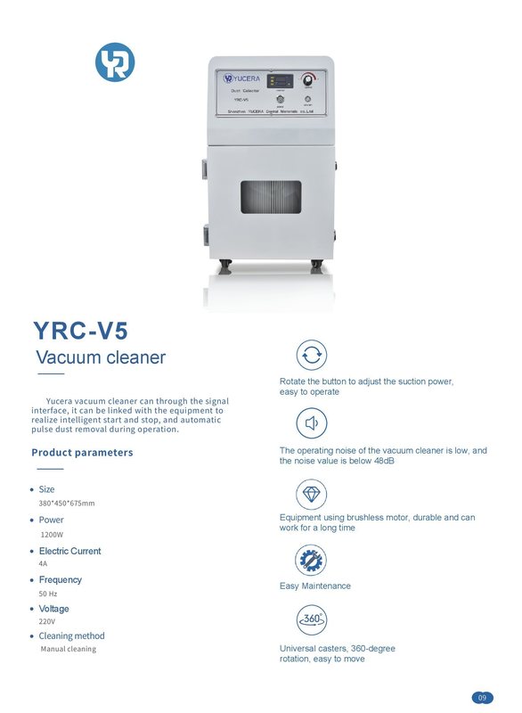 Yucera V5 High Efficiency Vacuum Cleaner Dust Extractor - Professional Grade
