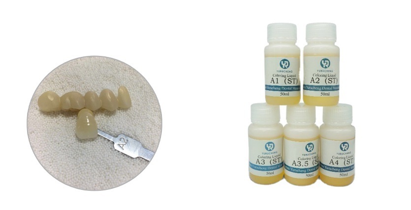 Soluzioni Sorriso 18 colori Yucera Dental Lab, colorazione in ceramica zirconia con effetto naturale per creazioni di laboratorio odontotecnico