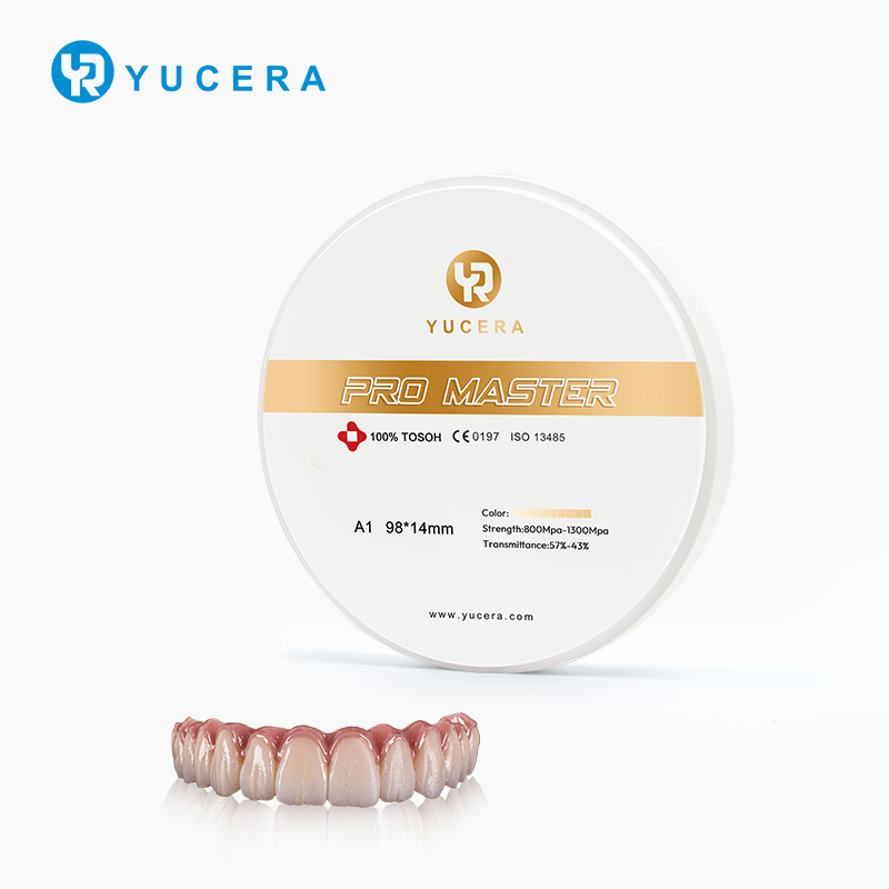Blocchi di zirconia colorata Yucera Pro Master A1/A2/A3 - Eccellente corrispondenza del colore per l'odontoiatria estetica