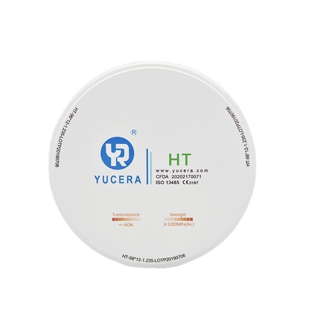 Trusted by Dental Professionals - Yucera HT white Zirconia Blanks for Impeccable Results