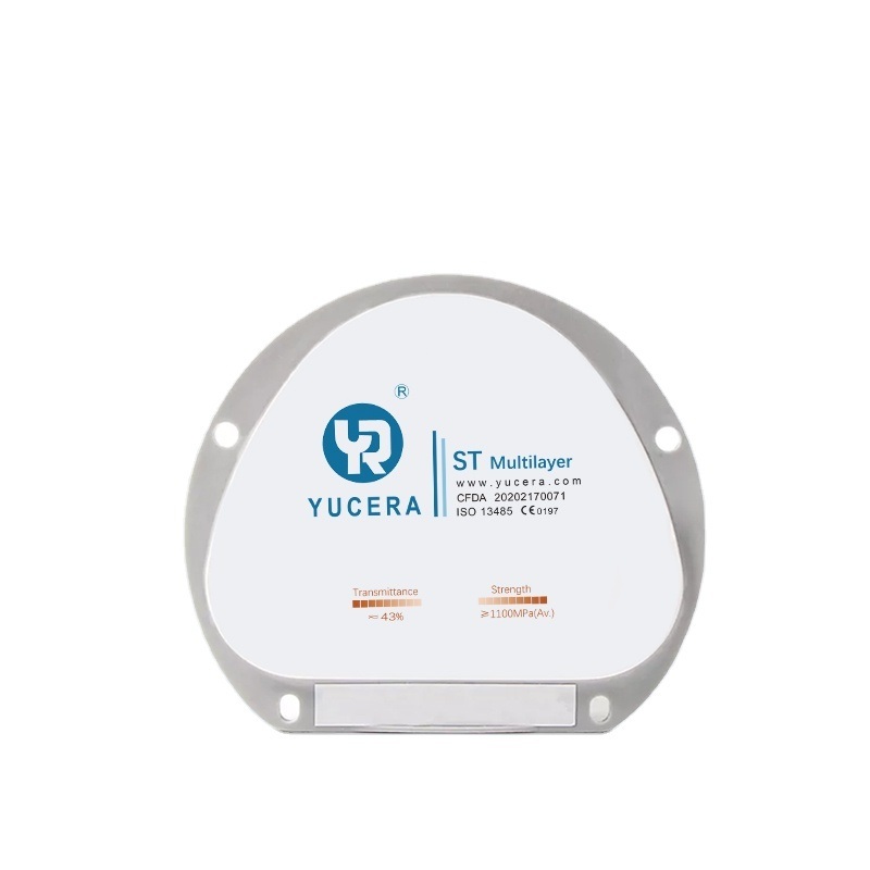 Yucera ST Dental Zirconia Blocks - Premium Choice for Dental Restoration and Lab Use