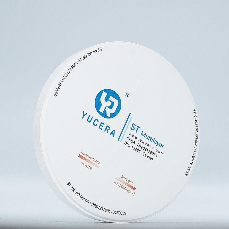 Yucera ST Dental Zirconia Blocks - Premium Choice for Dental Restoration and Lab Use