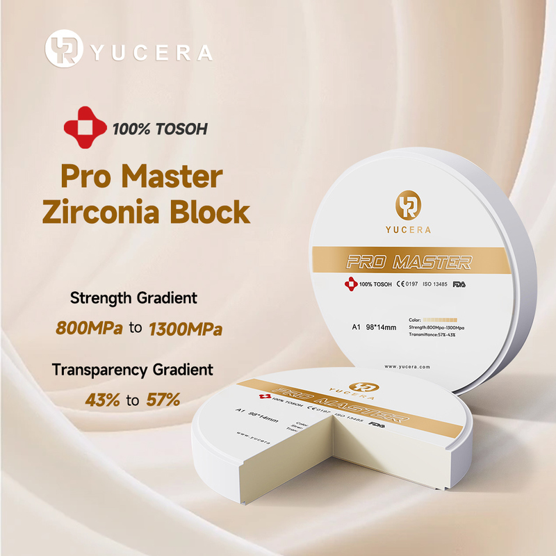 Yucera Pro Master Zirconia Block for Professional Dental Labs with Multiple Specifications Available Quality Guaranteed