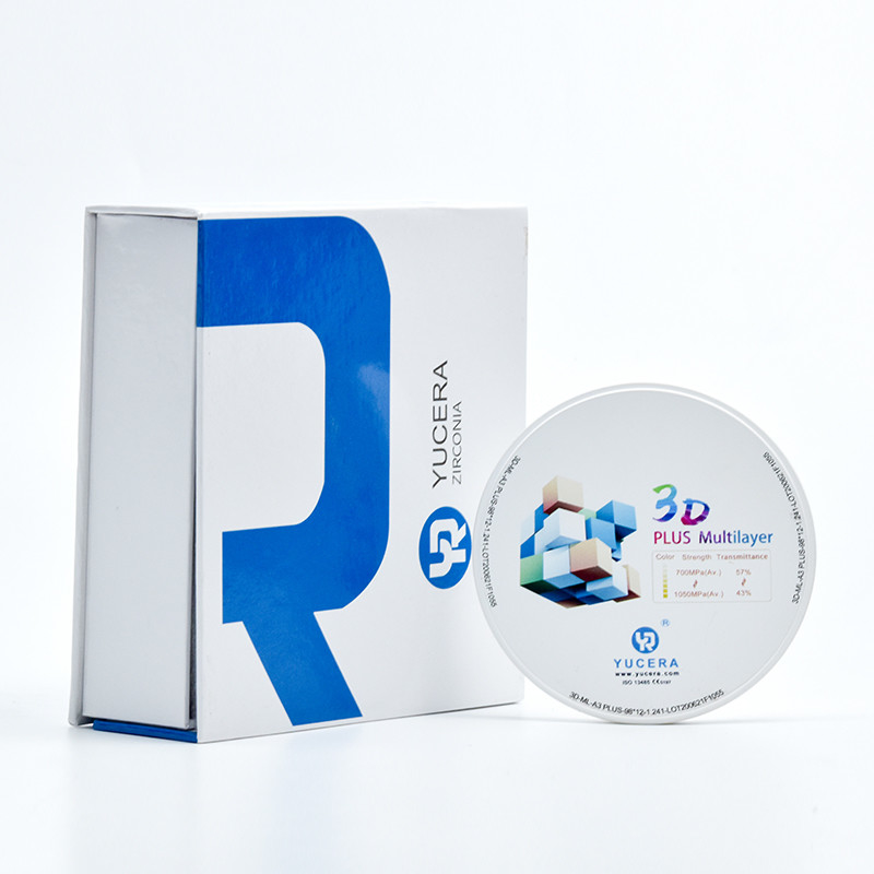 3D più i blocchetti colorati auto a più strati di biossido di zirconio di camma del blocchetto 1200HV cad di biossido di zirconio